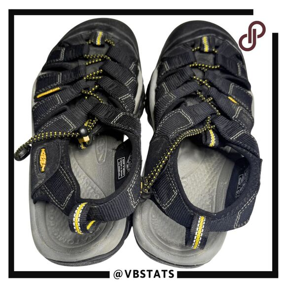 Keen Men's Newport H2 Water Sport Hybrid Sandal Black Yellow Size 9 - Picture 1 of 8